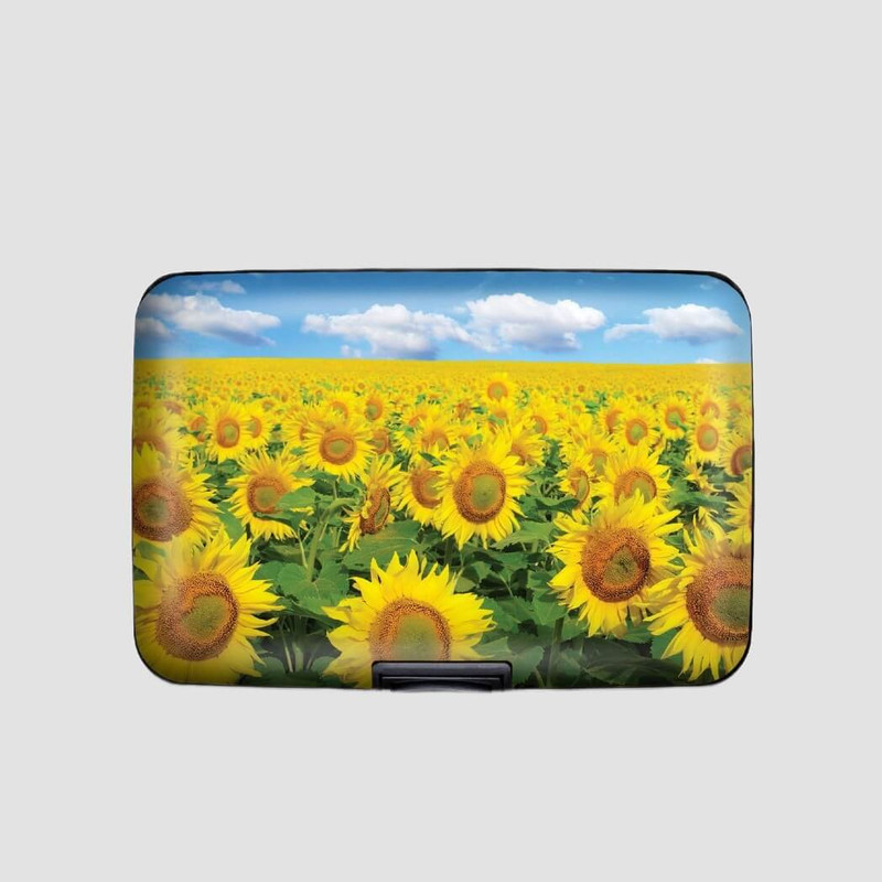 Monarque Armored Wallet, Sunflower Field