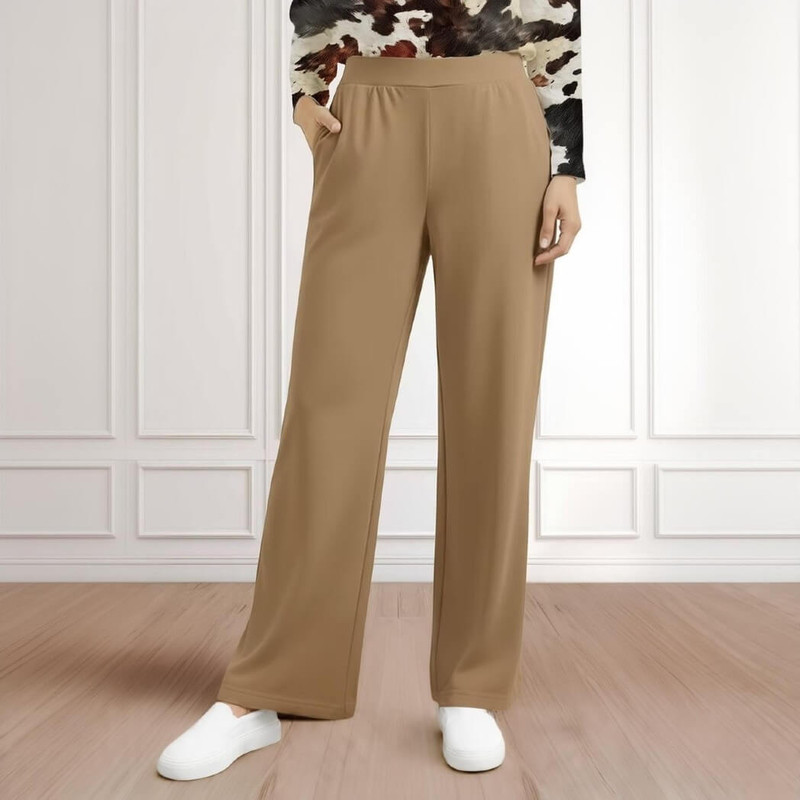 Galleria Pull on Pants, Nylon/Spandex, Camel