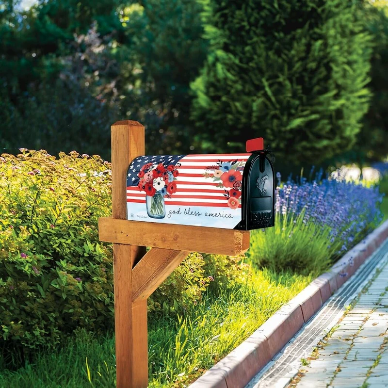 Studio M Mailwrap Mailbox Cover, God Bless America