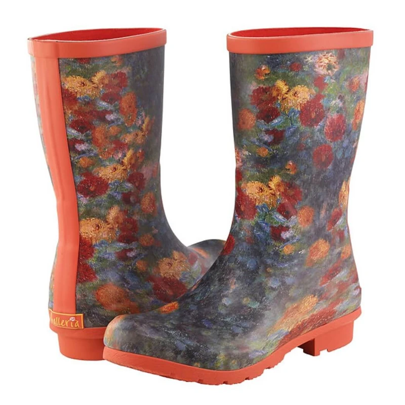 Galleria's Women's Mid-Calf Rain Boots,  Renoir Le Jardin rue Cortot a Montmar