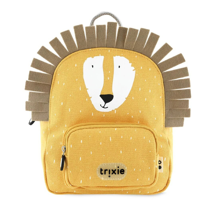 Trixie Baby Mr. Lion Small Backpack, Daycare, Preschool, Yellow