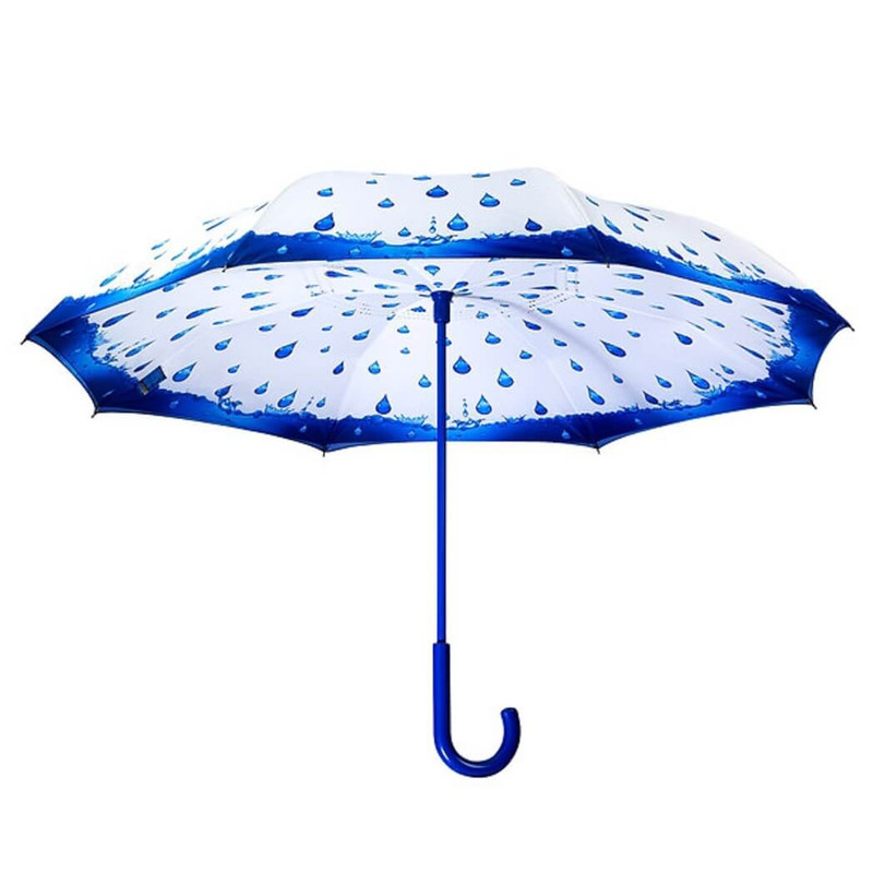 Galleria Rainy Season Stick Umbrella - Reverse Close