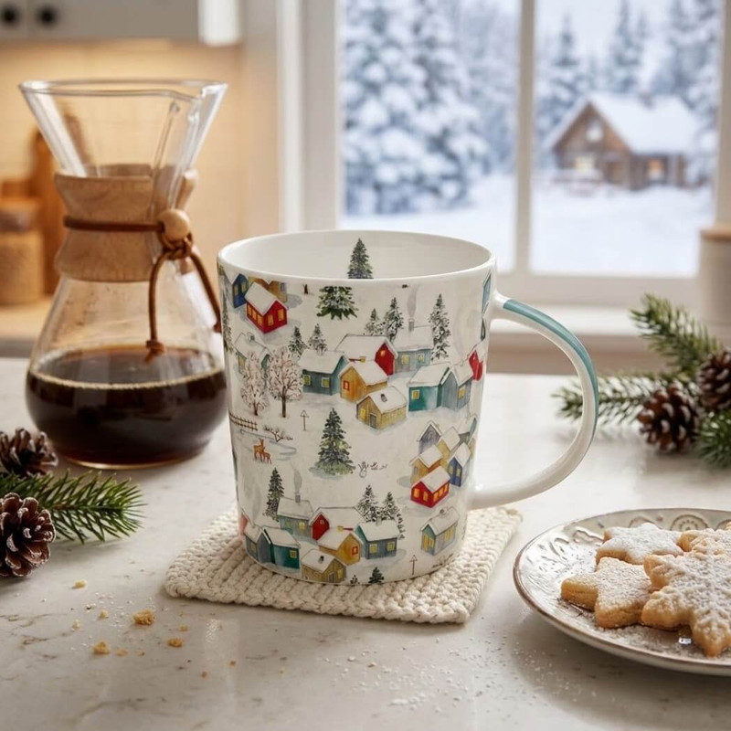 PPD Mug In a Gift Box - Paesaggio D'inverno