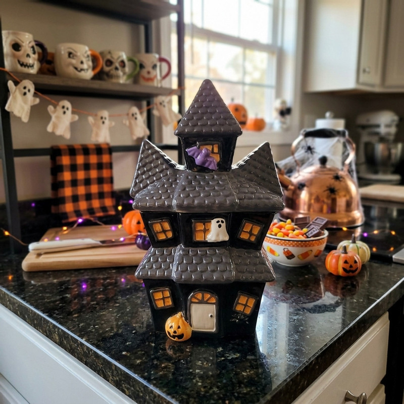 Home Essentials Haunted House Cookie Jar