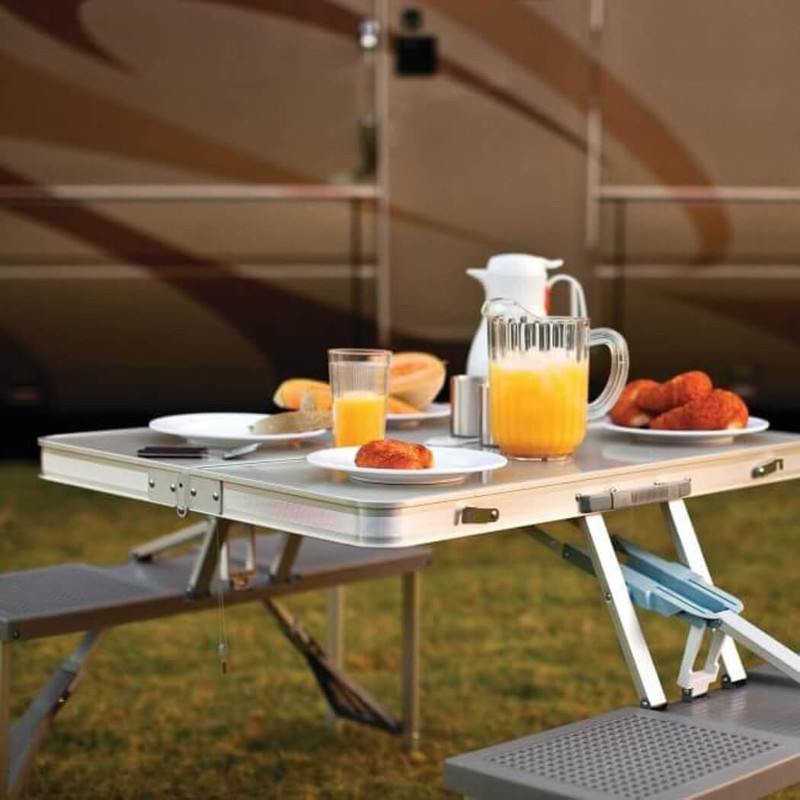Picnic Time Portable Aluminum Picnic Table Picnic Time Portable Aluminum Picnic Table