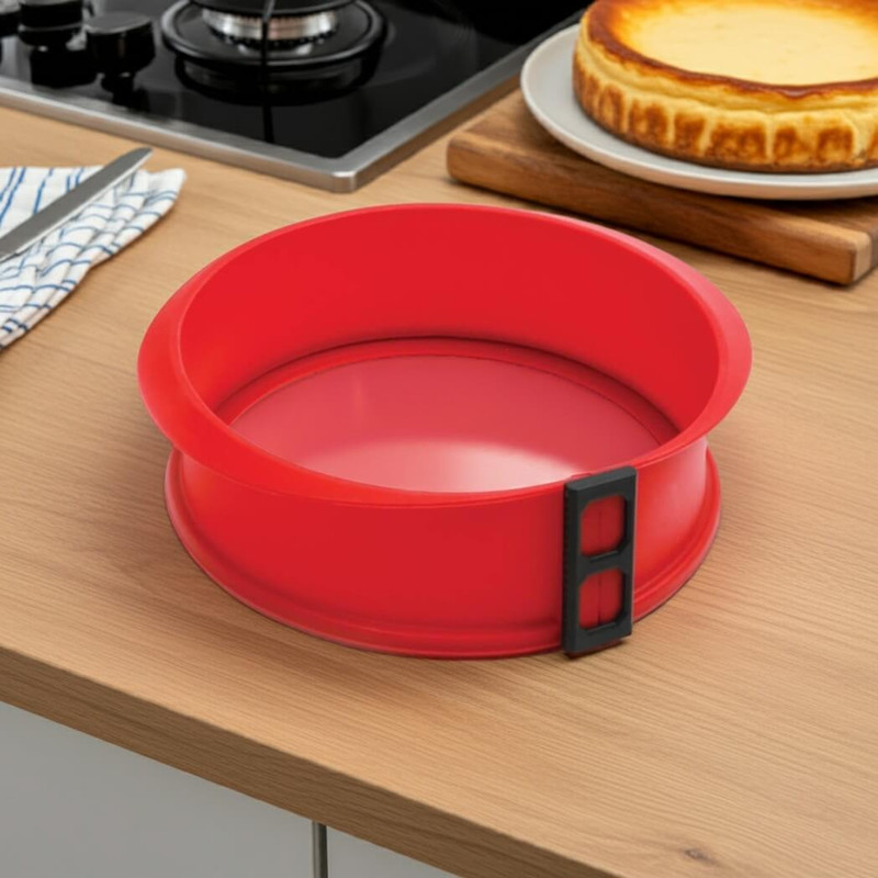 Norpro 9 " Deluxe Silicone Springform Pan with Glass Base