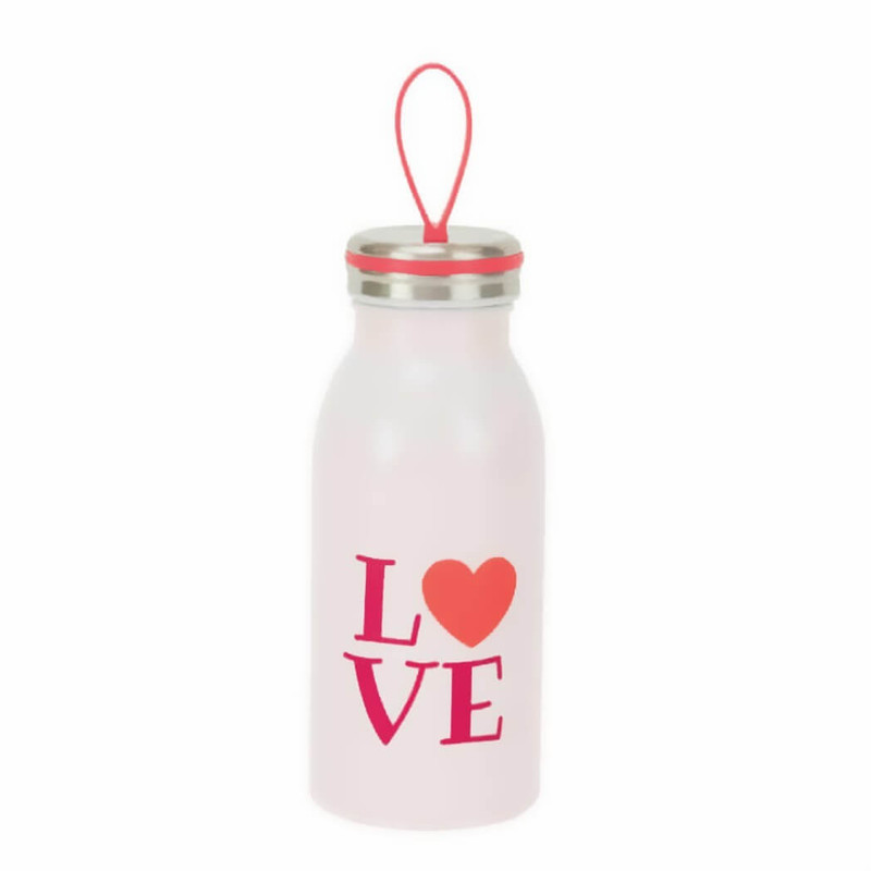 Cantini Kidz 12 Oz. Love Stainless Steel Bottle with Silicone Handle