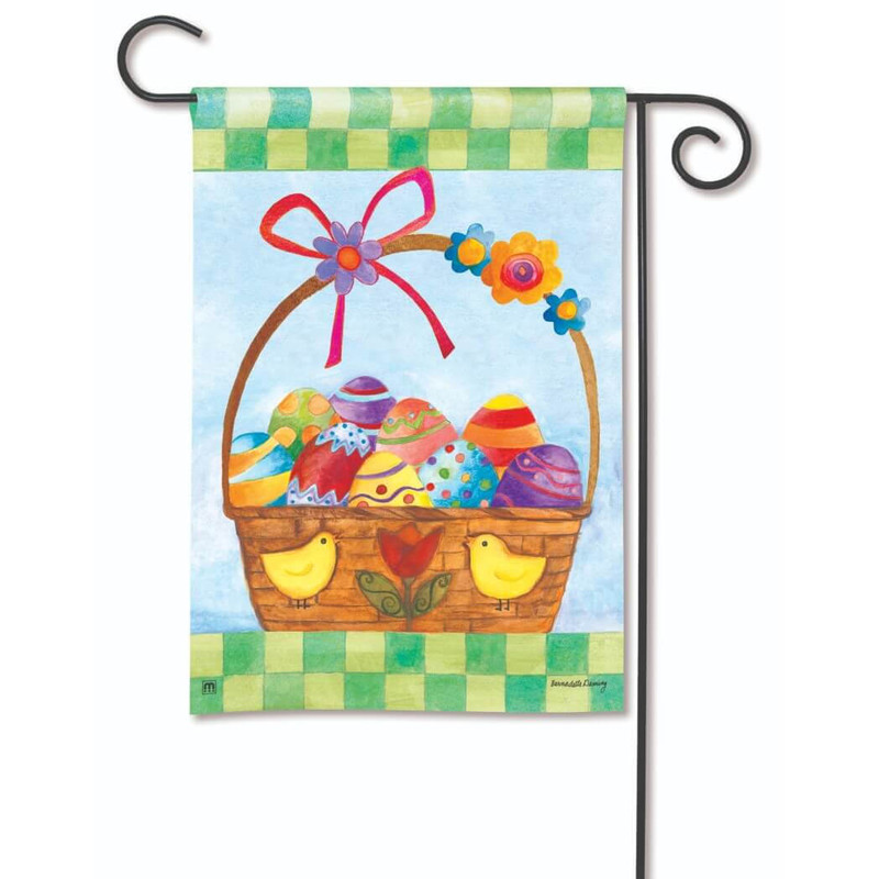 Studio M BreezeArt Garden Flag, Basket for Bunny