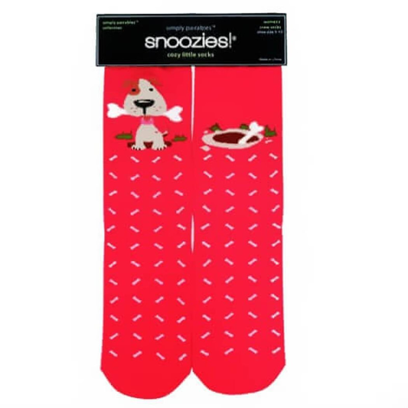 Snoozies Women's Simply Pairables Splitz Dress Socks, Dog n' Bone