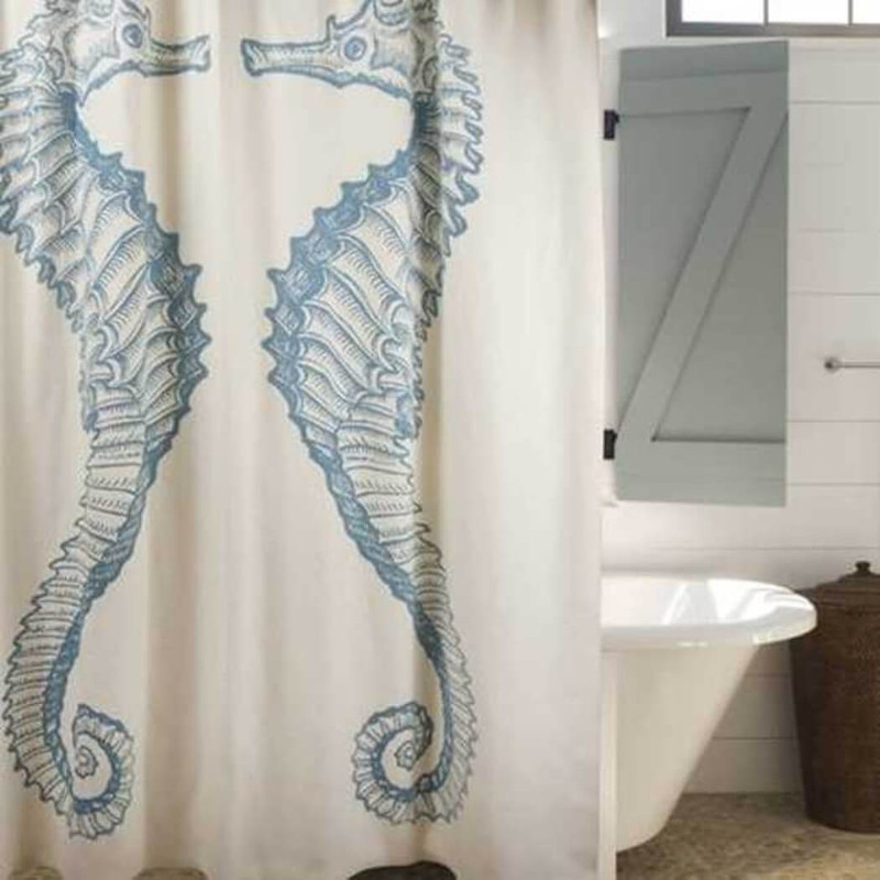 ThomasPaul Seahorse Shower Curtain