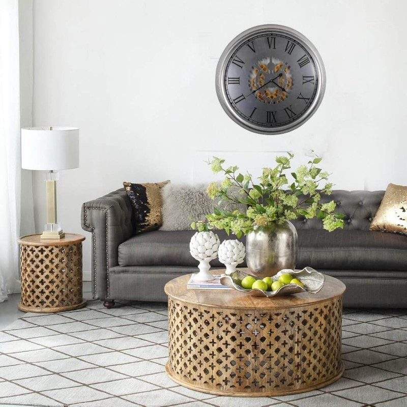 A&B Home Urban Industrial Gear Wall Clock