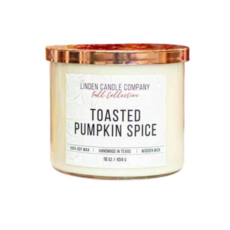 Linden Candle Company 16-oz Toasted Pumpkin Spice Soy Candle