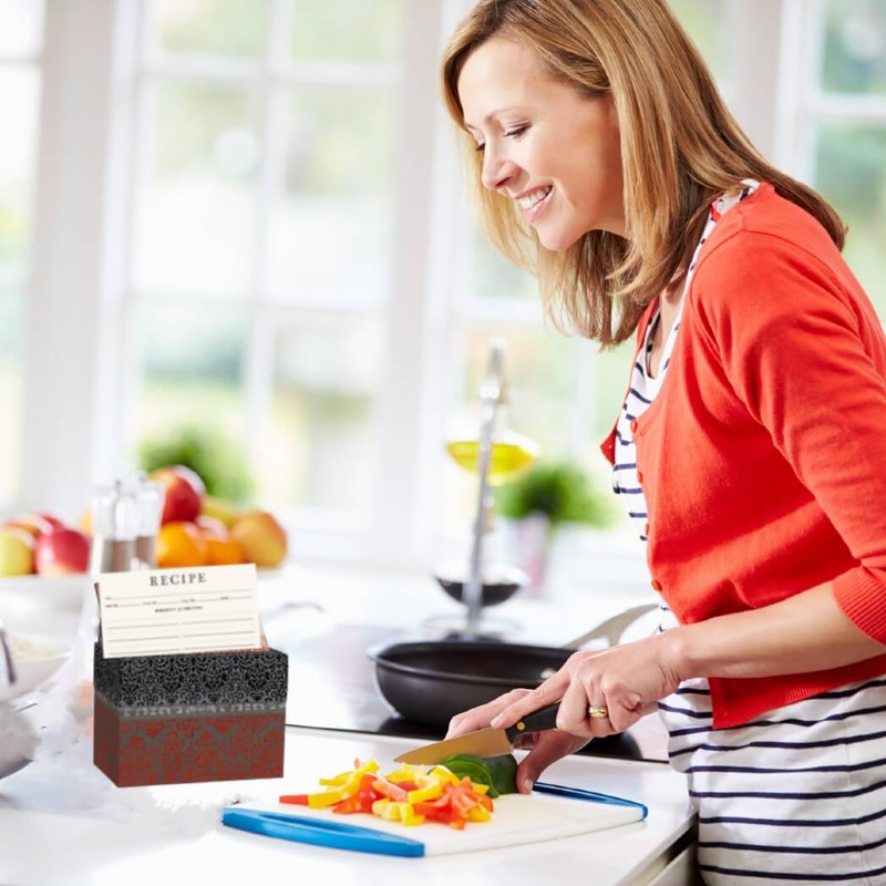 Cardinal Rooster Recipe Card Box Cardinal Rooster Recipe Card Box