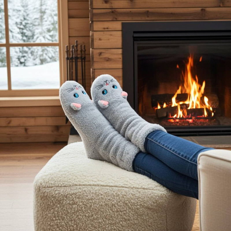 Oooh Yeah, Oooh Geez Here Kitty Kitty Women's Sherpa Slippers