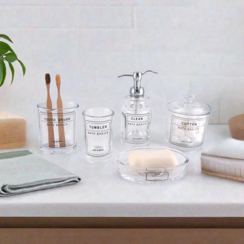 Marcella 5 Piece Bathroom Accessory Set