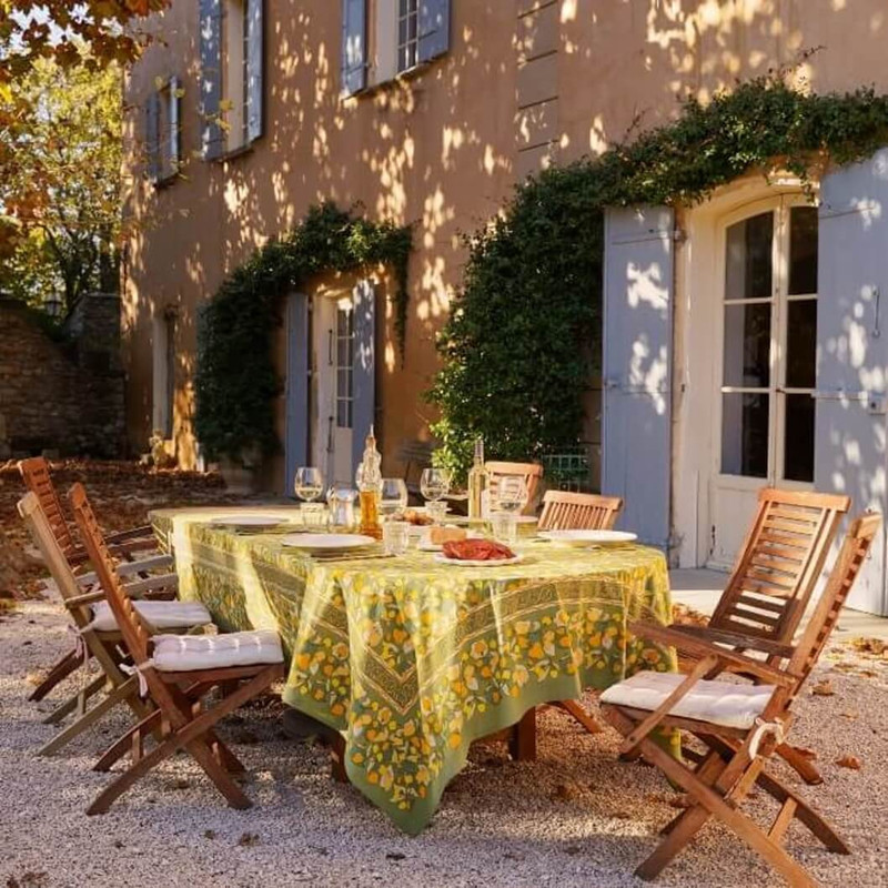 Couleur Nature Fruit Yellow/Green French Tablecloth -71 x 128 Couleur Nature Fruit Yellow/Green French Tablecloth -71 x 128