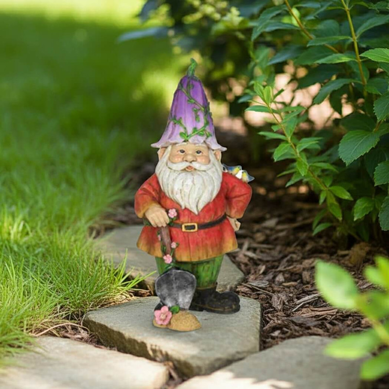 Exhart 12" Gnome with Shovel Exhart 12" Gnome with Shovel