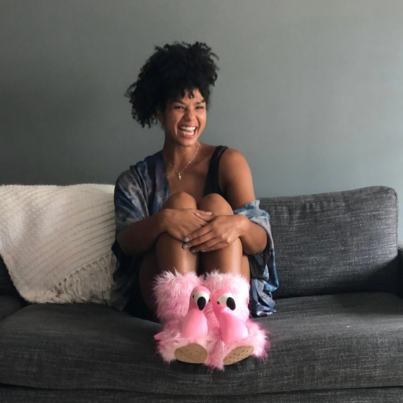 Oooh Yeah Flamingo Time Women's Sherpa Slippers