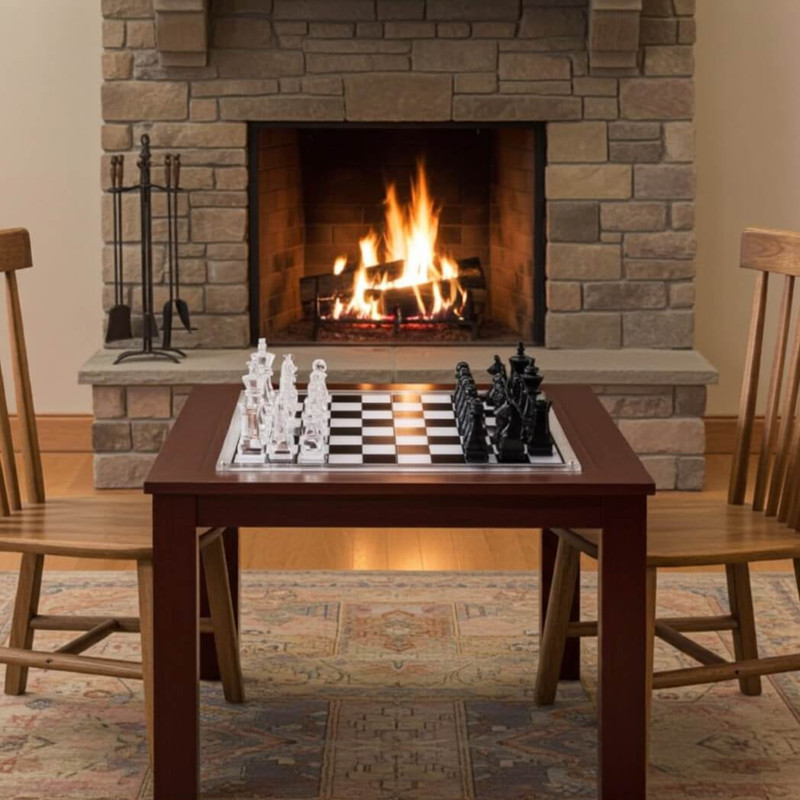 Bey Berk Charlie Acrylic Chess Set