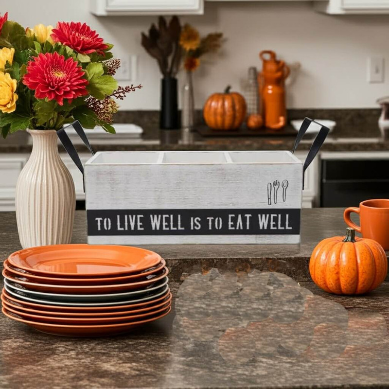 Boston Warehouse Flatware Caddy, Live Well Boston Warehouse Flatware Caddy, Live Well