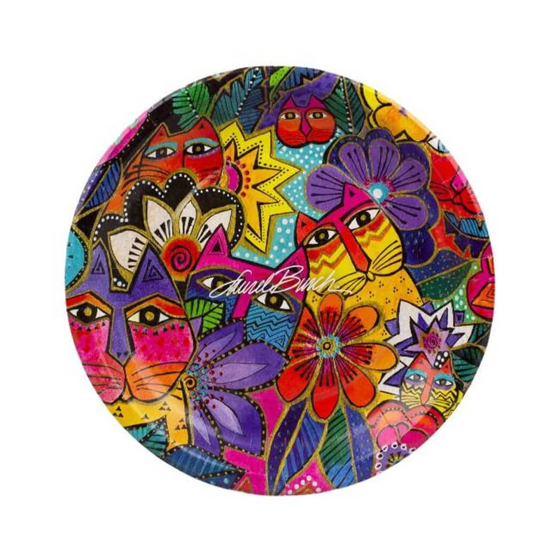 Monarque 10.5-Inch Dinner/ Lunch Paper Plates, Burch Laurels Garden