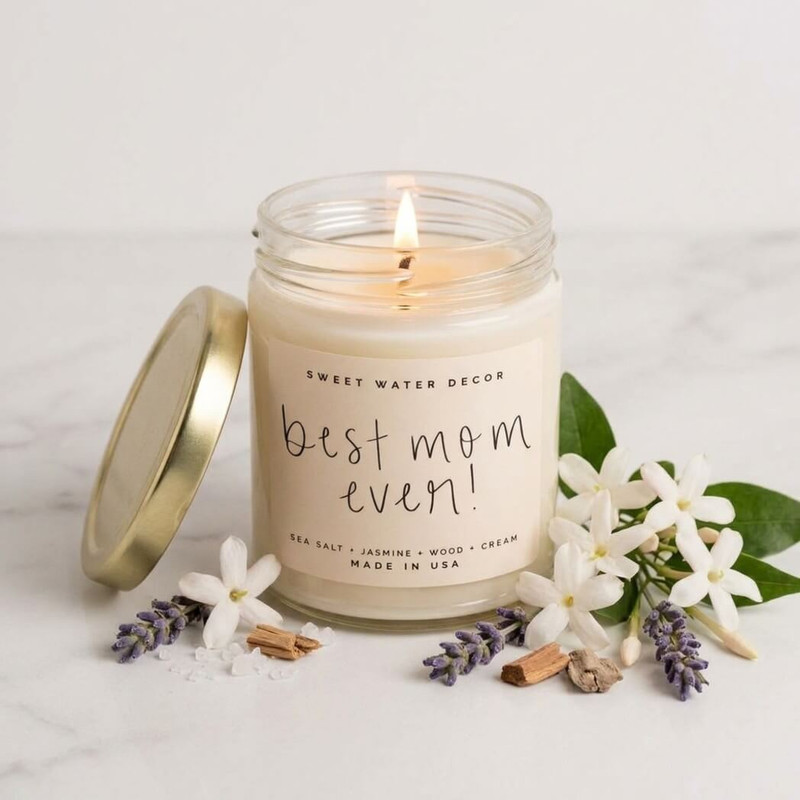 Sweet Water Decor Soy Scented Candle, Best Mom Ever