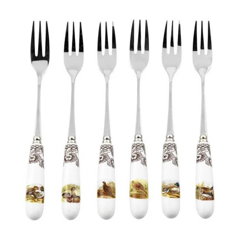 Spode Woodland Pastry Forks, Set of 6