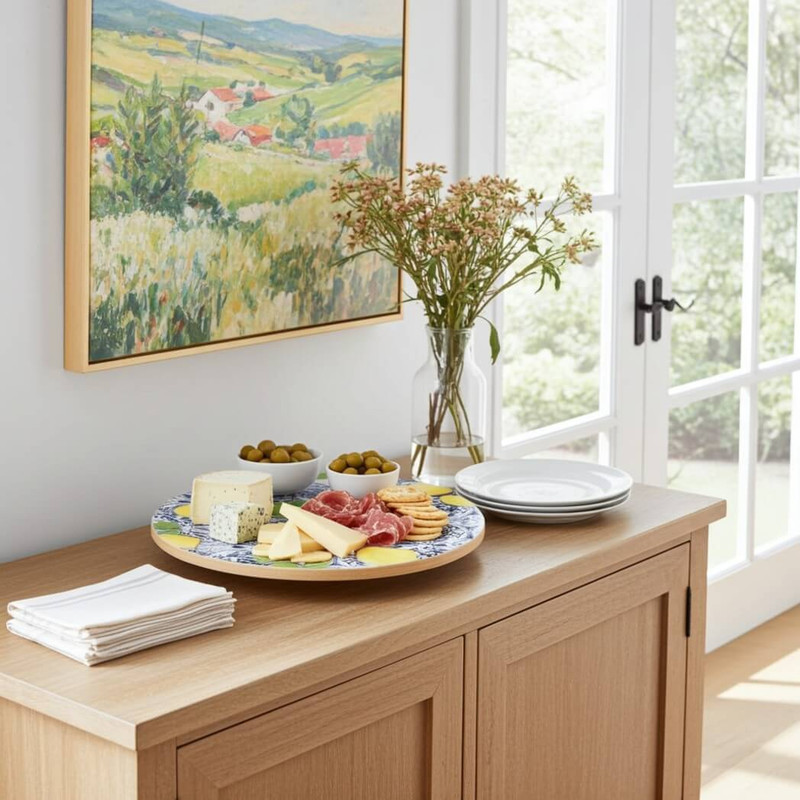 Boston Warehouse 12 Inch Lemons Lazy Susan Boston Warehouse 12 Inch Lemons Lazy Susan