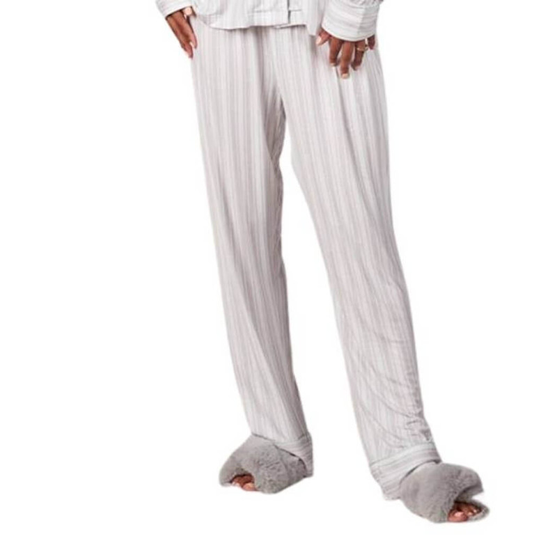 Faceplant Dreams Lucy Long Pants Grey Striped Loungers