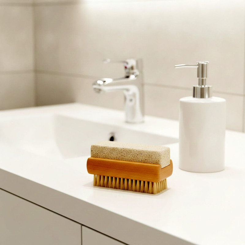 Croll & Denecke Nail Brush with Pumice Stone