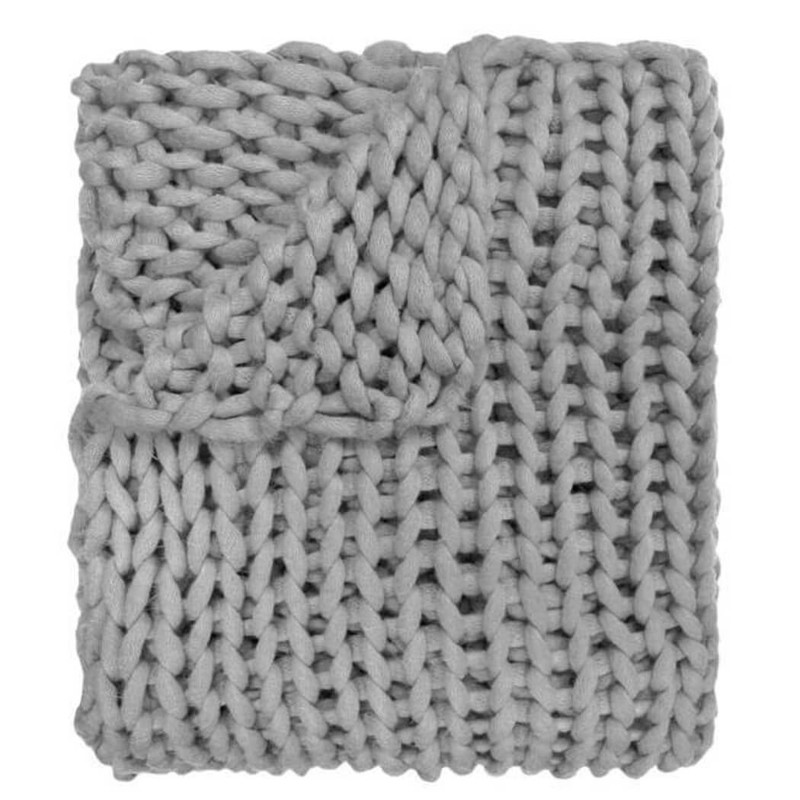 Donna Sharp Chunky Knit Throw, Grey
