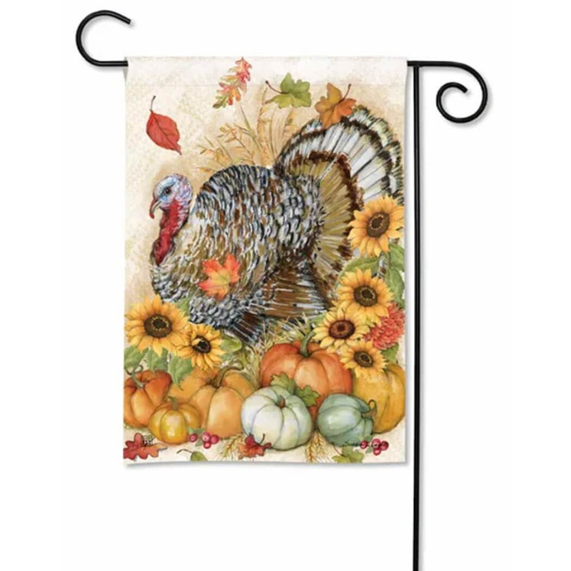  Studio M BreezeArt Garden Flag, Harvest Turkey 