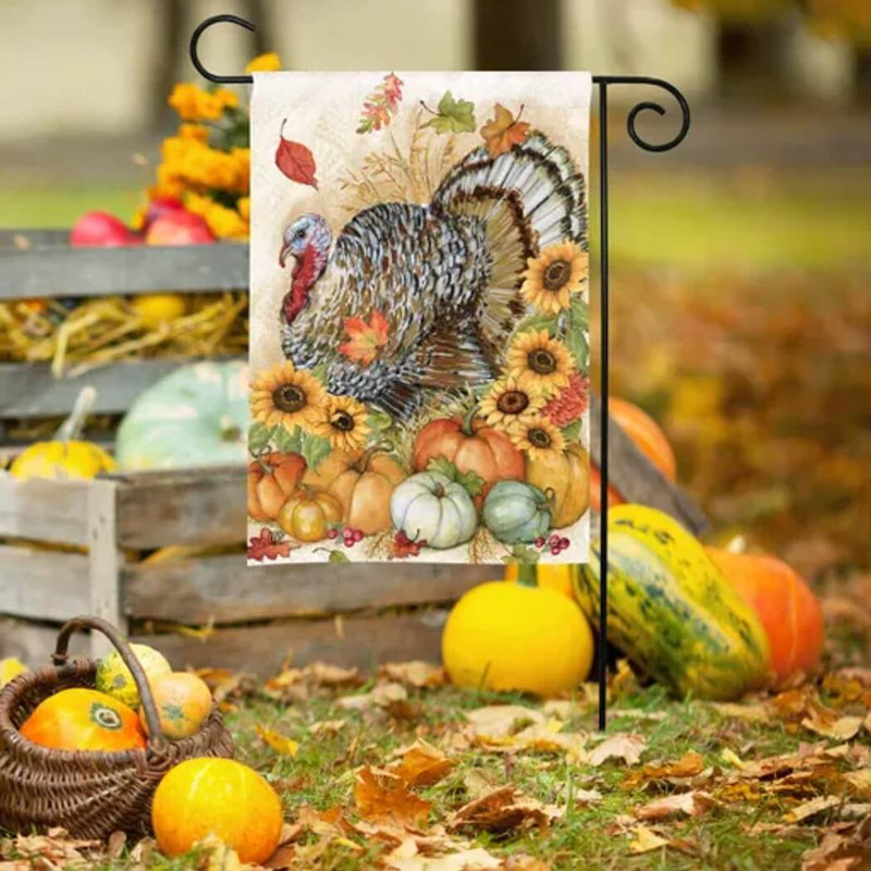 Studio M Garden Flag, Harvest Turkey