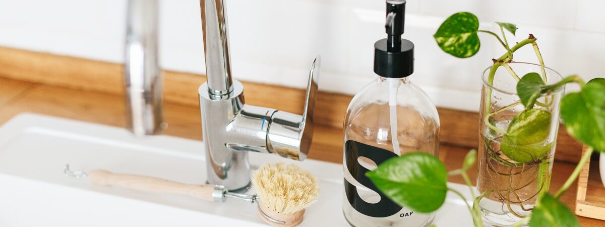 Ceramic Soap Dispenser Dish Brush: Perfect For Dishes, Pots, Pans & Kitchen  Sinks - Household & College Dorm Essentials! - Temu