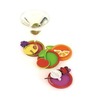 Drinkwear Set of 4 Attachable Coasters, After Five