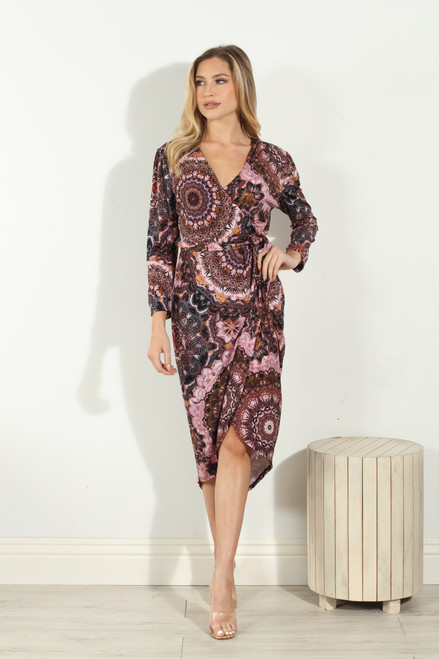 ITY WRAP MAXI DRESS