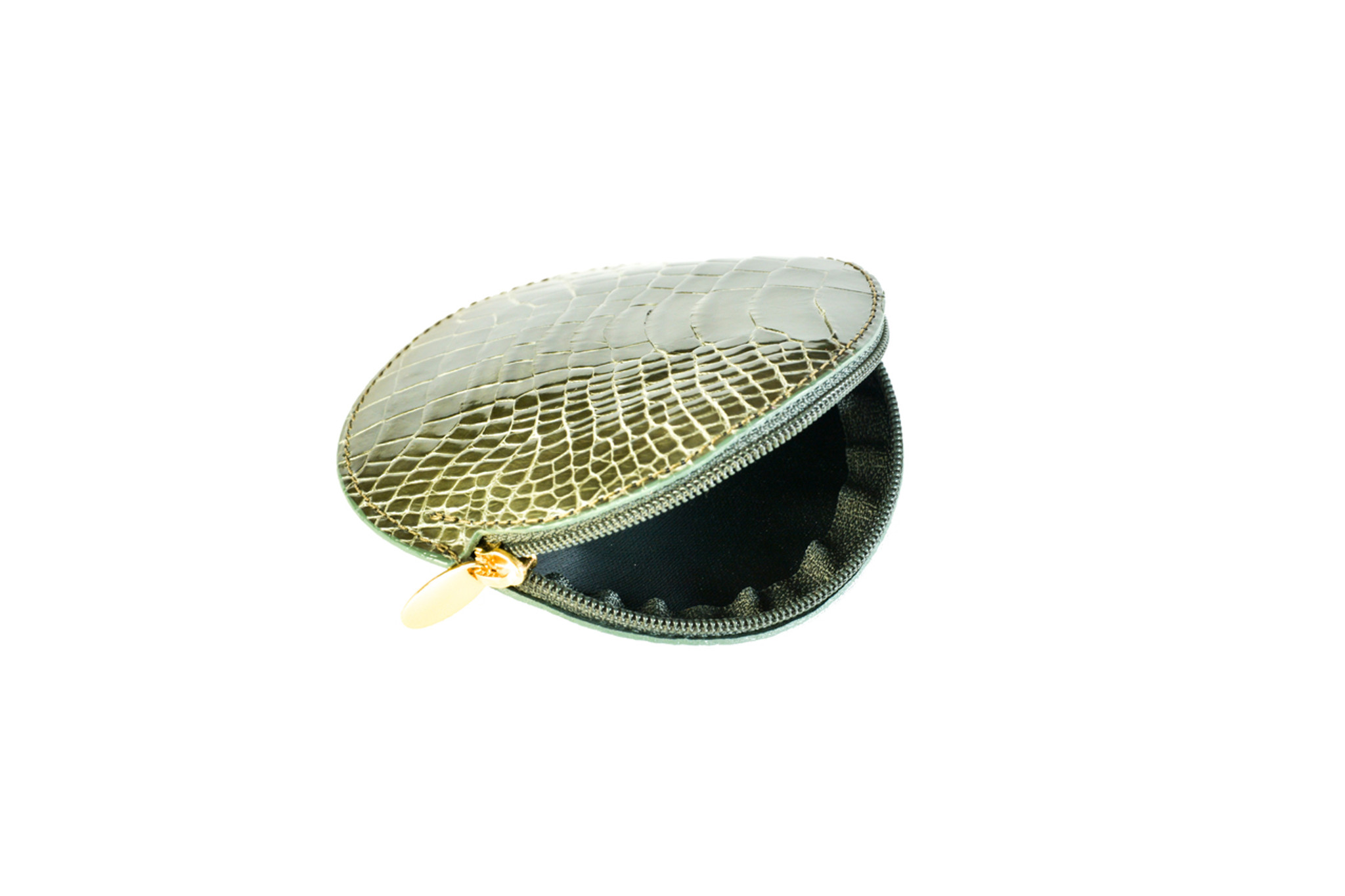 TOURBON 100% Handmade Sewing Round Small Coin Purse