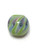 Aj 2075 - 14mm Green Color Ribbon Round Bead