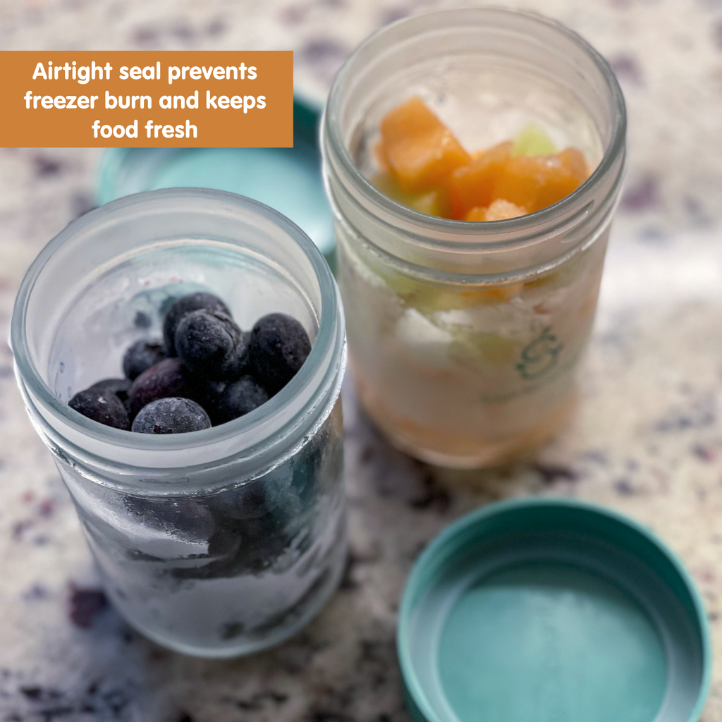 Sage Spoonfuls Reusable Glass 4oz Baby Food Jars With Airtight Lids -  12-Pack, 12-Pack of 4oz Jars - Gerbes Super Markets