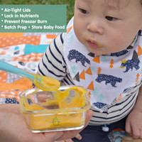 Glass Baby Food Containers, 6 Pack - 4oz