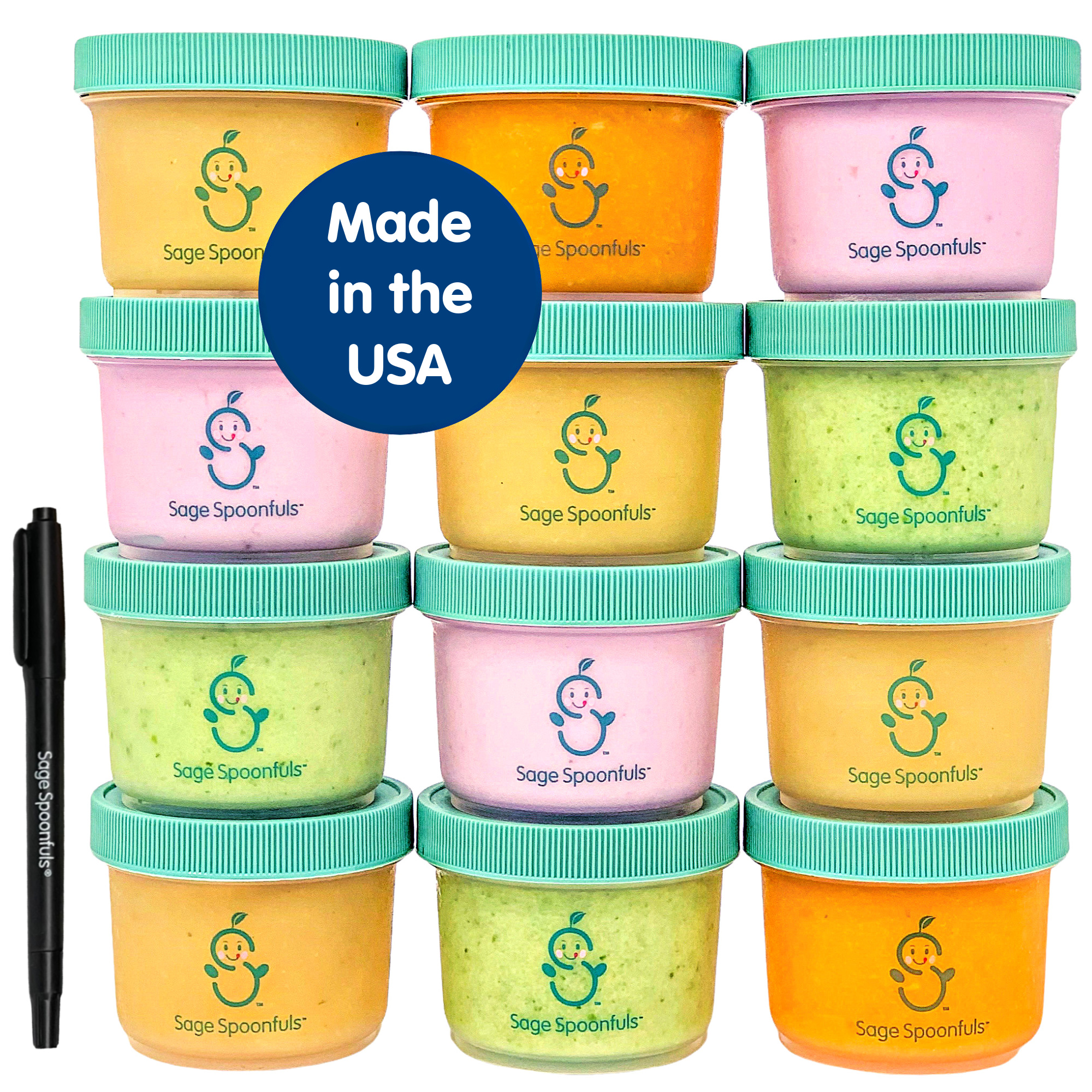 12 PACK Airtight Food Storage Containers, Plastic Canisters for