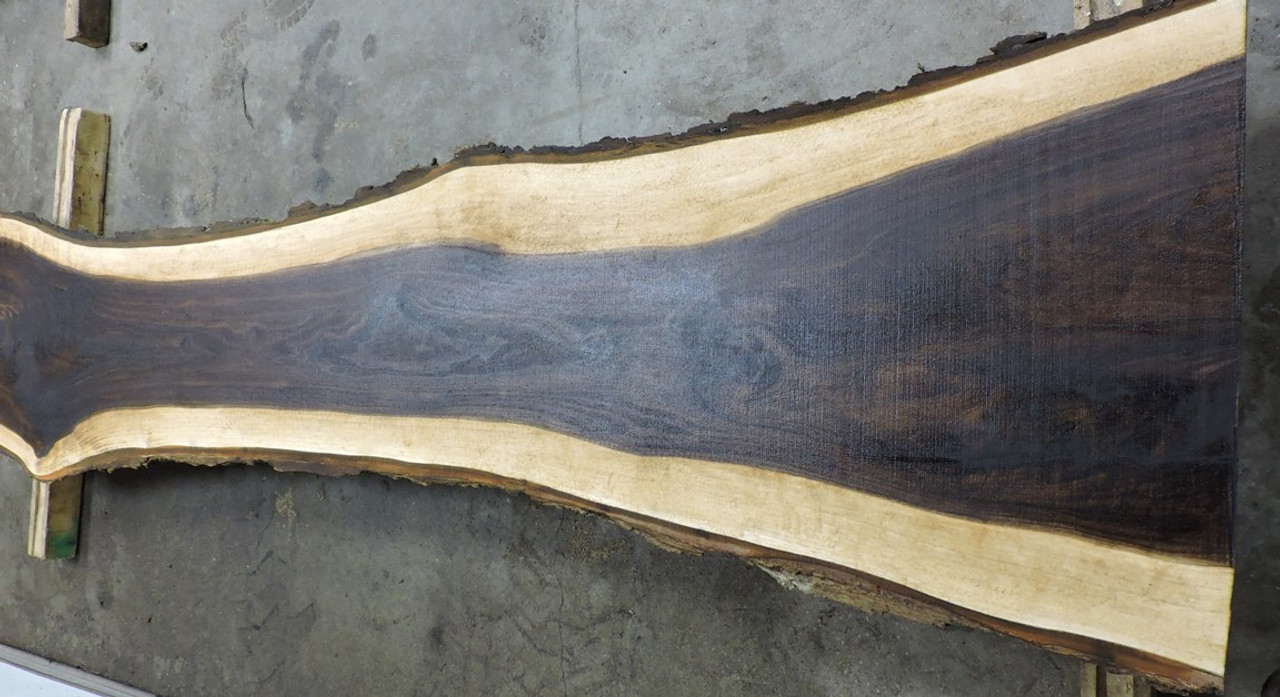 12/4 Walnut Live Edge Slab - 1377