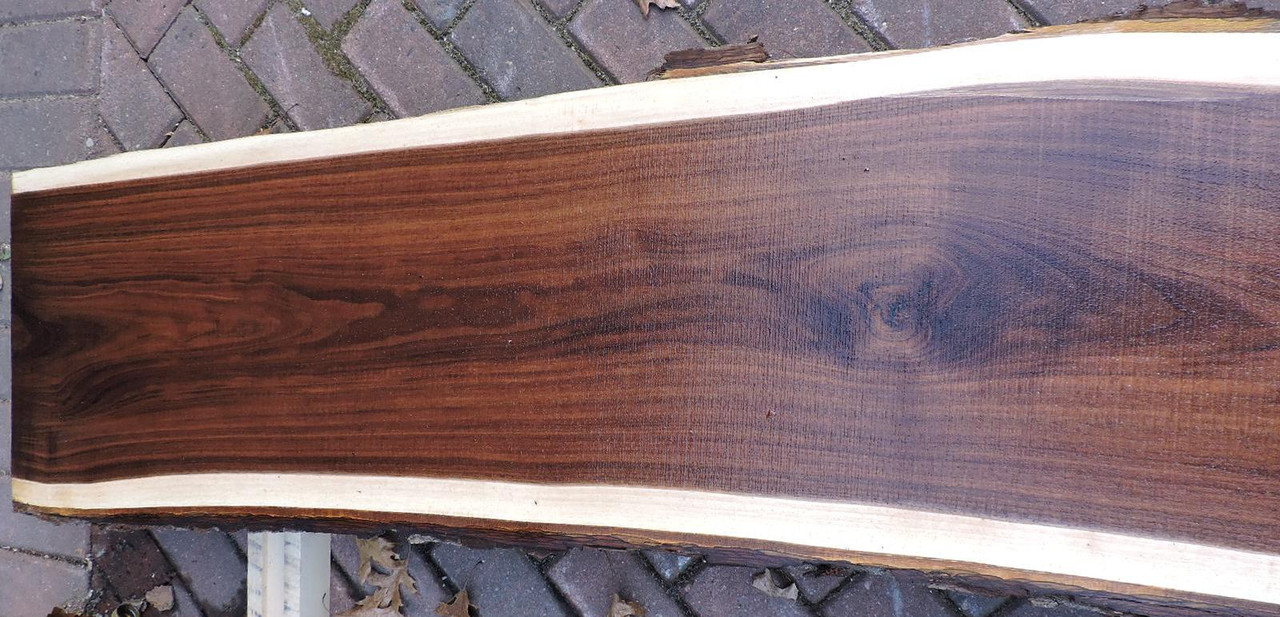 12/4 Walnut Live Edge Slab - 1519