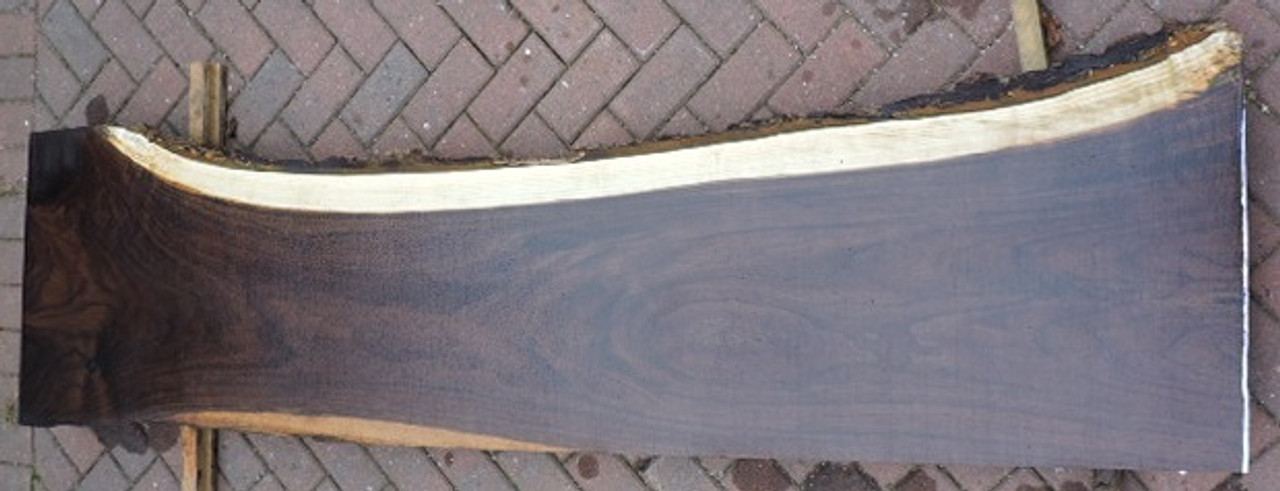 12/4 Walnut Live Edge Slab - 1623