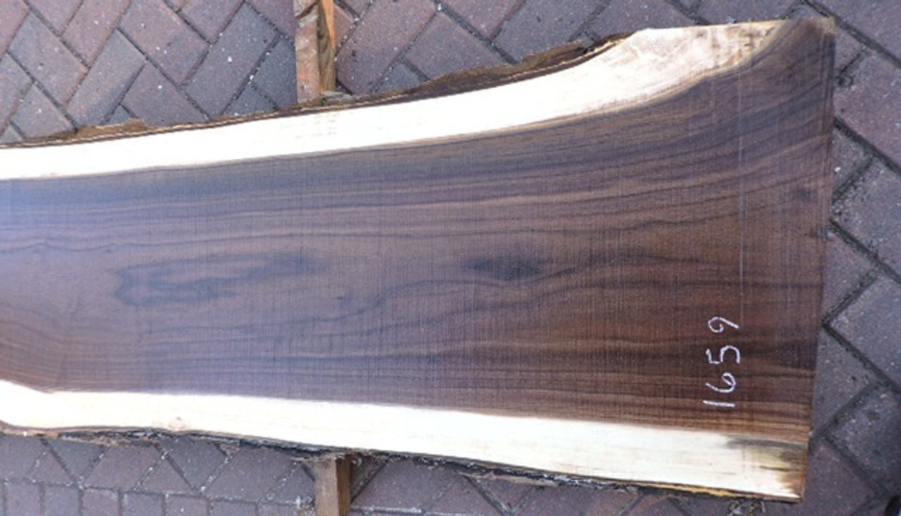 12/4 Walnut Live Edge Slab - 1659