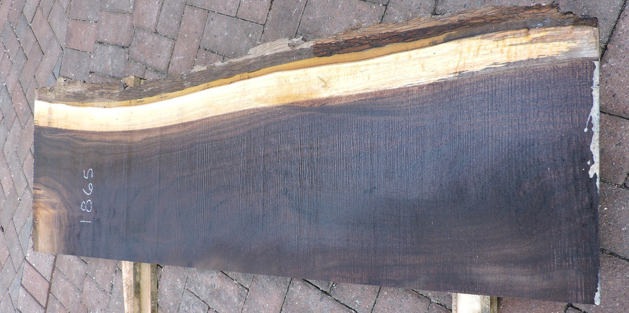 12/4 Walnut Live Edge Slab - 1865