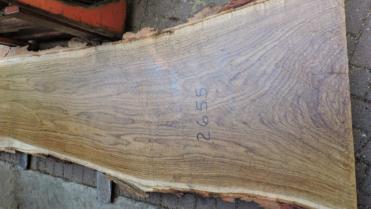 12/4 White Oak Live Edge Slab - 2655