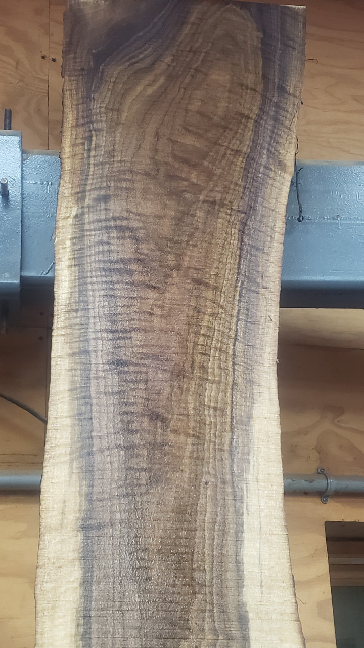 8/4 Curly Walnut Live Edge Slabs - 2774