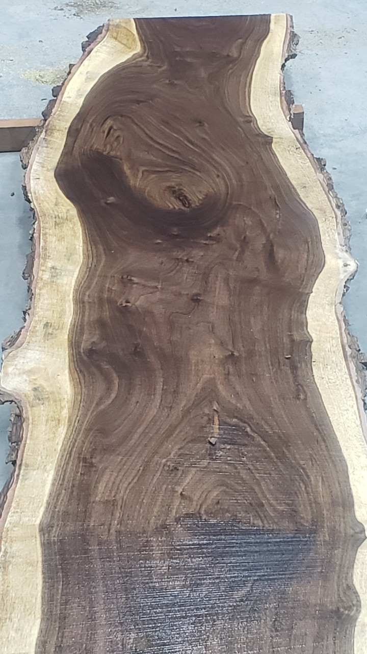 12/4 Walnut Live Edge Slab - 2776