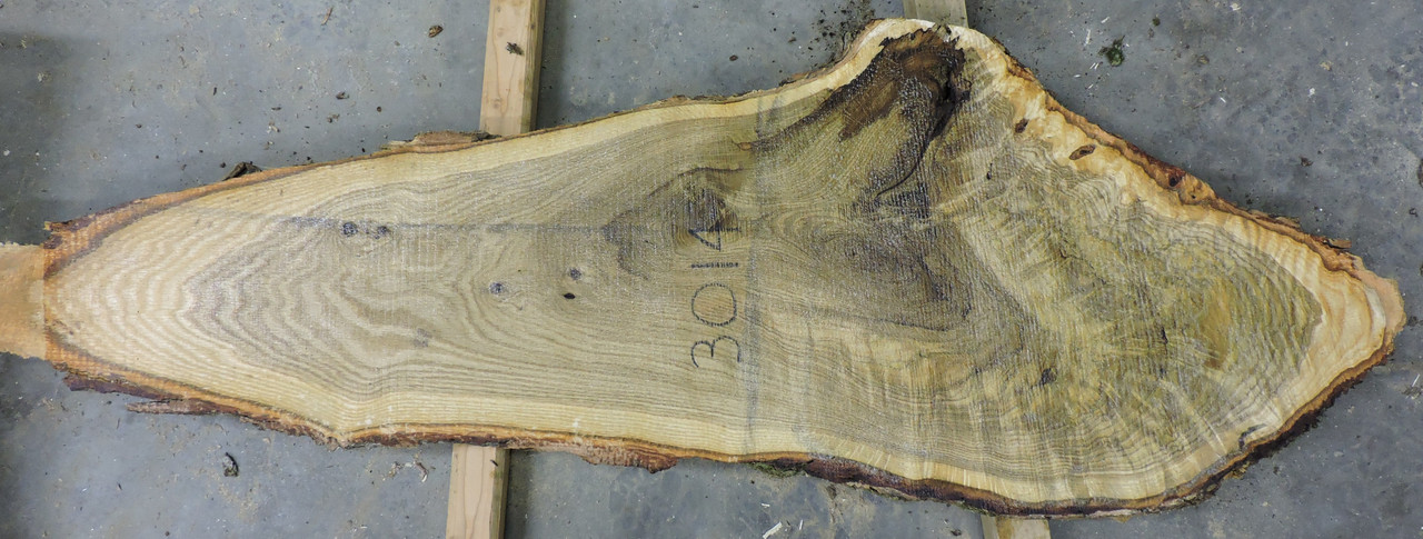 6/4 White Oak Live Edge Slab - 3014